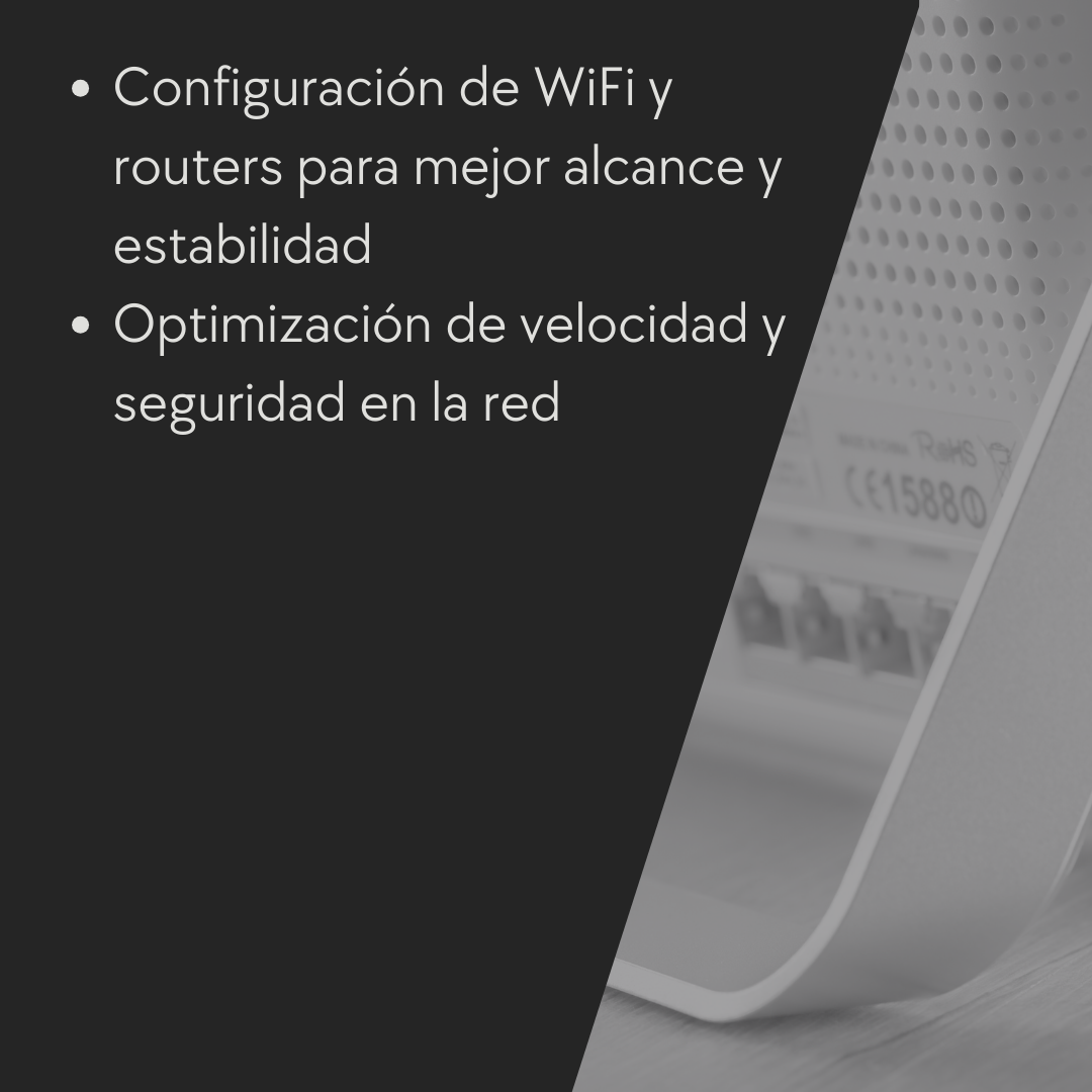 Pieza grafica de configuracion de WiFi y routers